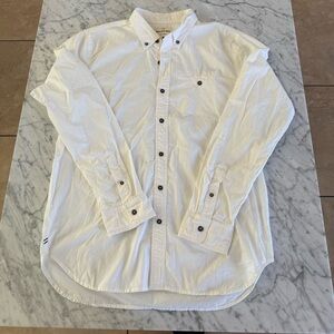 Splendid Men's White Collar Button Dress Shirt L with pocket
